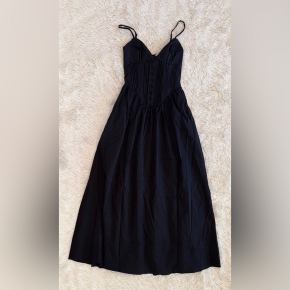 NWOT HOUSE OF CB Lova Black Corset Maxi Ball Gown Dress sz XL PLUS CUP - Picture 4 of 9